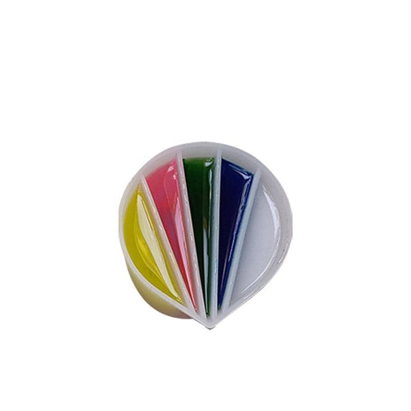 Silicone Split Cup Pouring Tool for Acrylic Paint and Epoxy Resin - 5 Chambers
