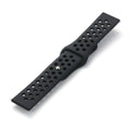 Silicone Sports Watch Band for Samsung, Huawei and Huami - 20 mm, Black