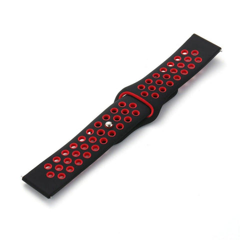 Silicone Sports Watch Band for Samsung, Huawei and Huami - 20 mm, Red