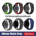 Silicone Sports Watch Band for Samsung, Huawei and Huami - 20 mm, Red - view 3