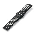 Silicone Sports Watch Band for Samsung, Huawei and Huami - 20 mm, White