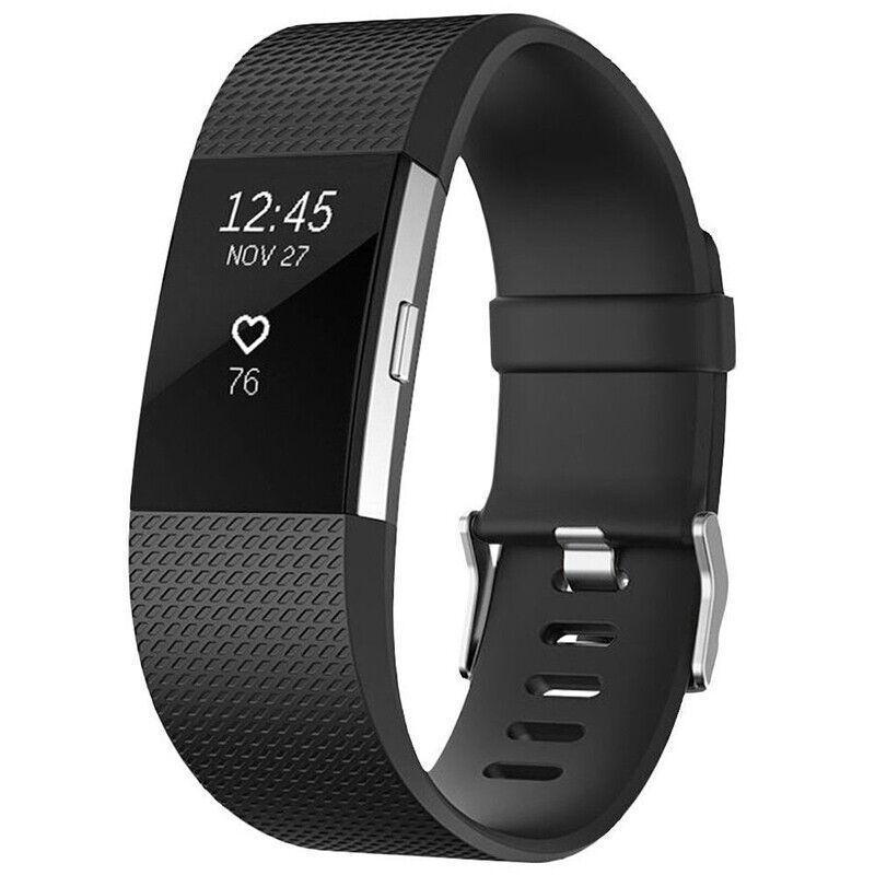 Silicone Sports Watch Strap for Fitbit Charge 2 - Sky Blue, Large (15.5-21.6 cm) - view 9