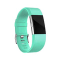 Silicone Sports Watch Strap for Fitbit Charge 2 - Teal, Large (15.5-21.6 cm)