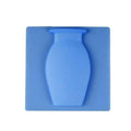 Silicone Stick-On Wall Vase for Flowers - Blue