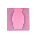 Silicone Stick-On Wall Vase for Flowers - Pink