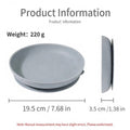 Silicone Suction Dining Plate with Fork and Spoon Set - Deep Pink - view 4