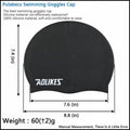Silicone Swimming Cap, Waterproof Unisex Swim Hat - Grey - view 4