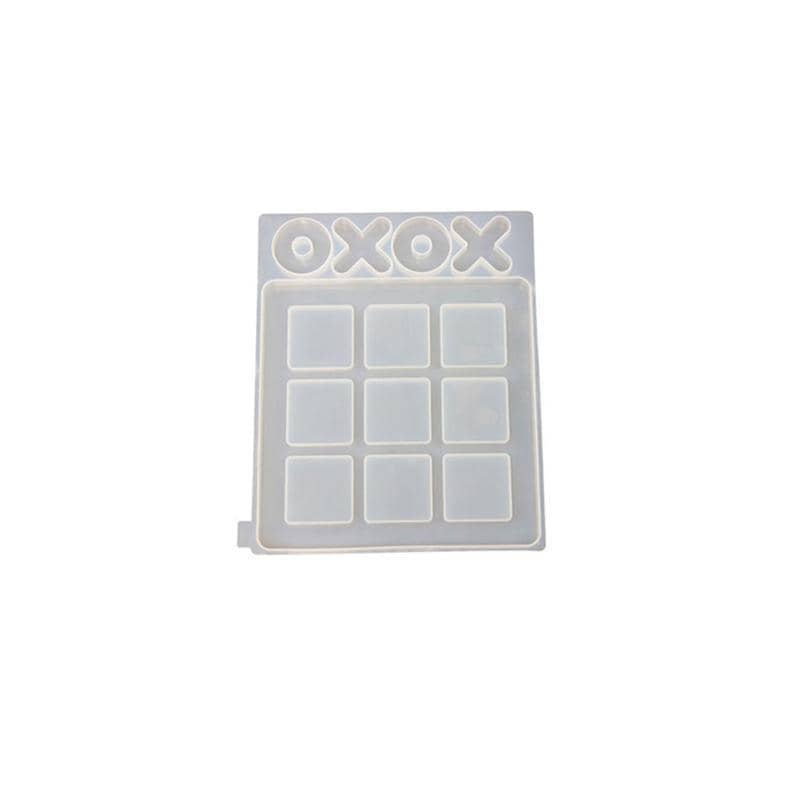 Silicone Tic-Tac-Toe Game Board Resin Mould - Small, 128 x 113 mm