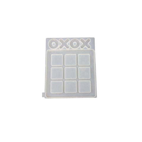 Silicone Tic-Tac-Toe Game Board Resin Mould - Small, 128 x 113 mm