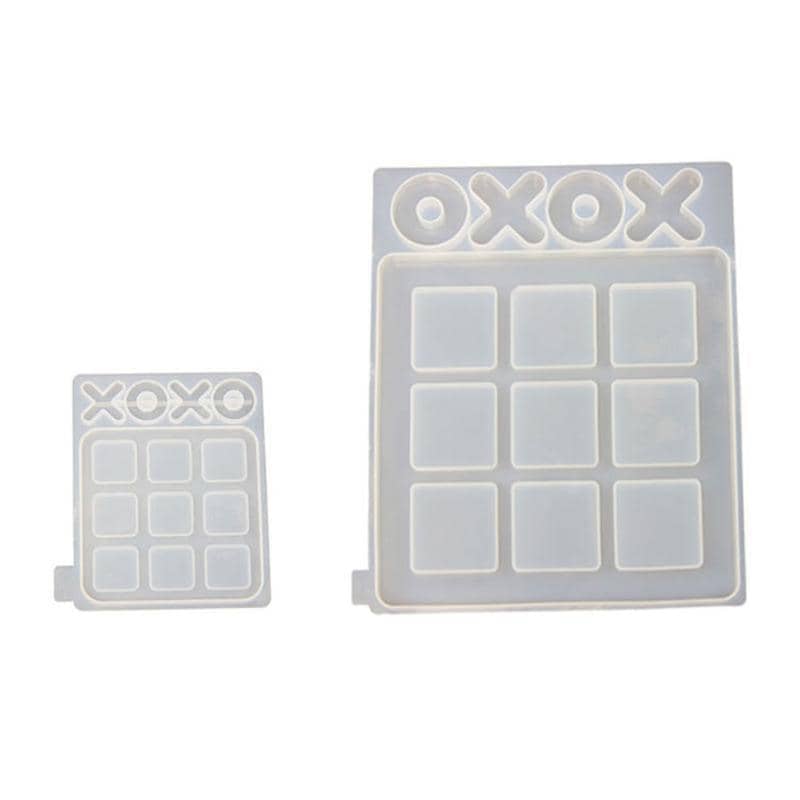 Silicone Tic-Tac-Toe Game Board Resin Mould - Small, 128 x 113 mm - view 3