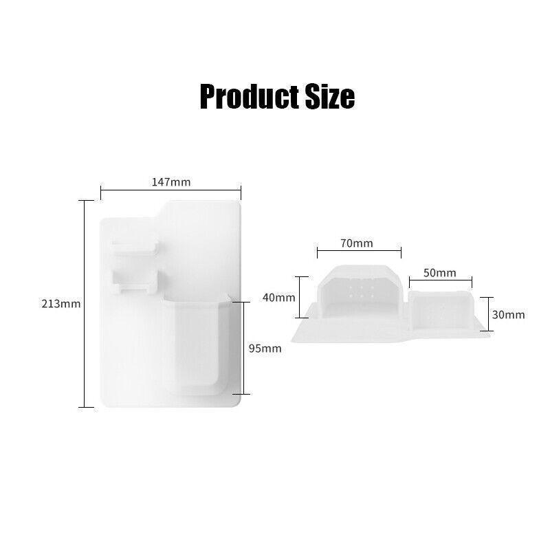 Silicone Toothbrush Holder for Shower Storage - Blue - view 4