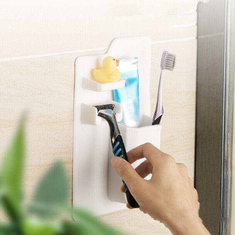 Silicone Toothbrush Holder for Shower Storage - Blue - view 5