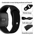 Silicone Watch Band, 20 mm Strap Width - Black - view 4
