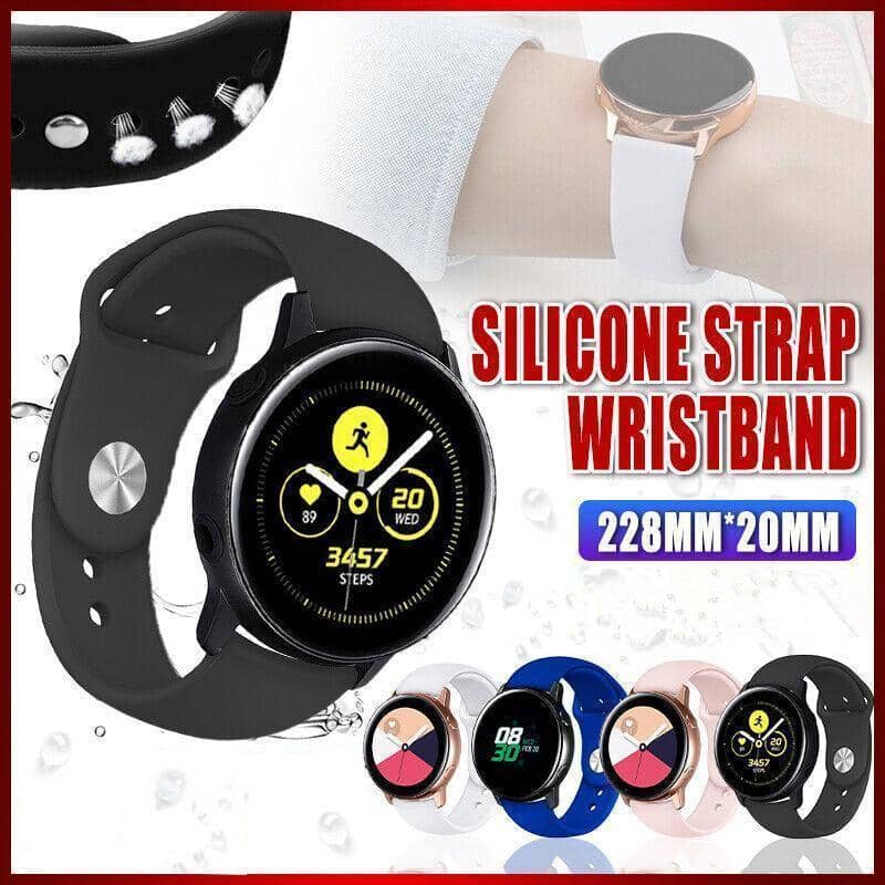 Silicone Watch Band, 20 mm Strap Width - Royal Blue - view 2