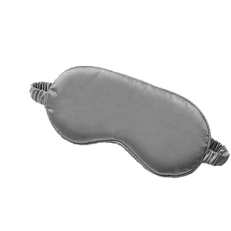 Silk Sleep Eye Mask with Elastic Strap - Grey