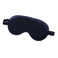 Silk Sleep Eye Mask with Elastic Strap - Navy Blue