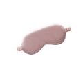 Silk Sleep Eye Mask with Elastic Strap - Pink and White