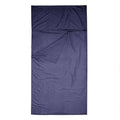 Silky Sleeping Bag Liner for Camping and Travel - Navy Blue, 75 x 210 cm