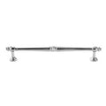 Silver Cabinet Drawer Handle - 192 mm Hole Distance, 233 mm Long