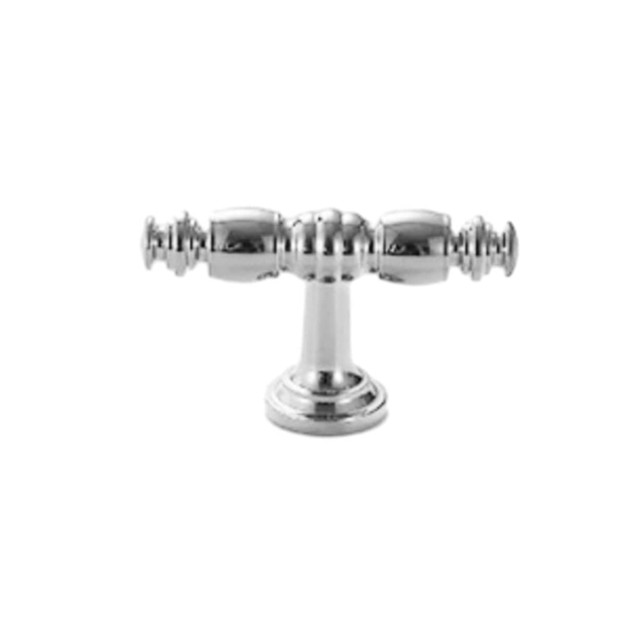 Silver Cabinet Drawer Handle - Single Hole, 57 mm Long
