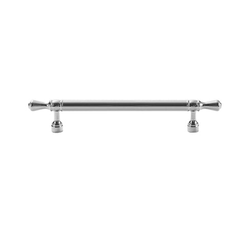 Silver Cabinet Handle, Copper - 128 mm Hole Spacing