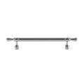 Silver Cabinet Handle, Copper - 192 mm Hole Spacing