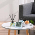 Silver Digital LCD Desk Alarm Clock with Calendar and Temperature Display - view 3