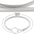Silver Metal Spring Curtain Tiebacks Set of 4 for Window Drapes - view 3