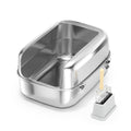 Silver Stainless Steel Cat Litter Box, Open Top - view 2
