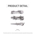Silver Star Duck Beak Hair Clip - Triangle - view 4