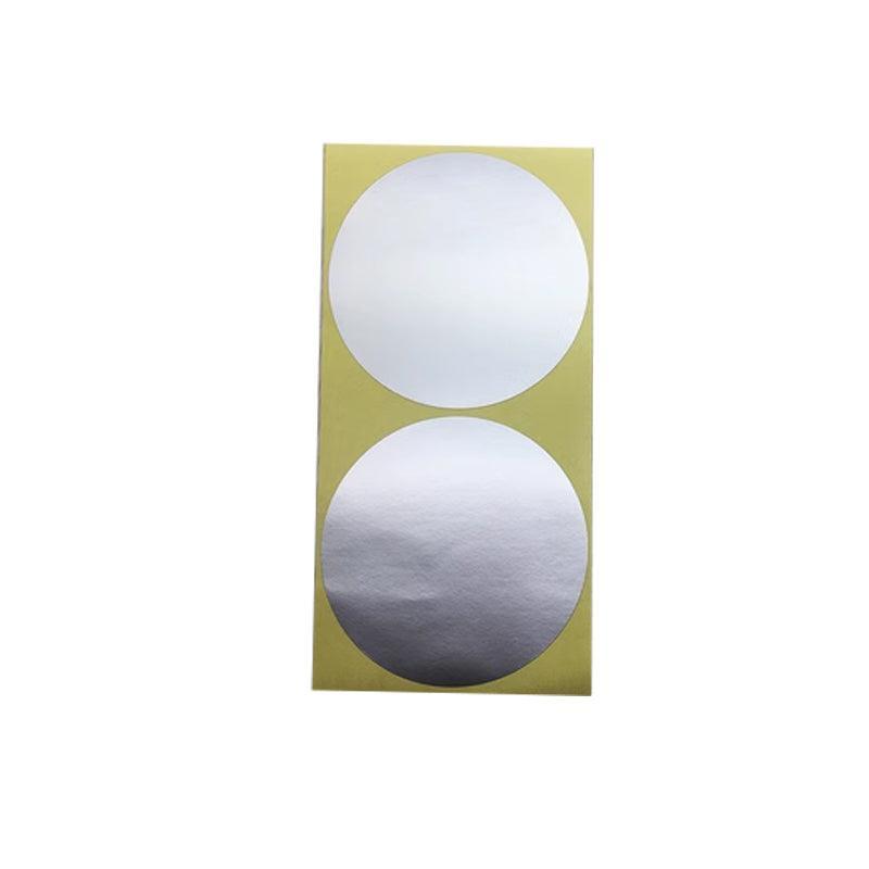 Silver Sticker Dots for Scrapbooking - 100mm, Pack of 2 Dots
