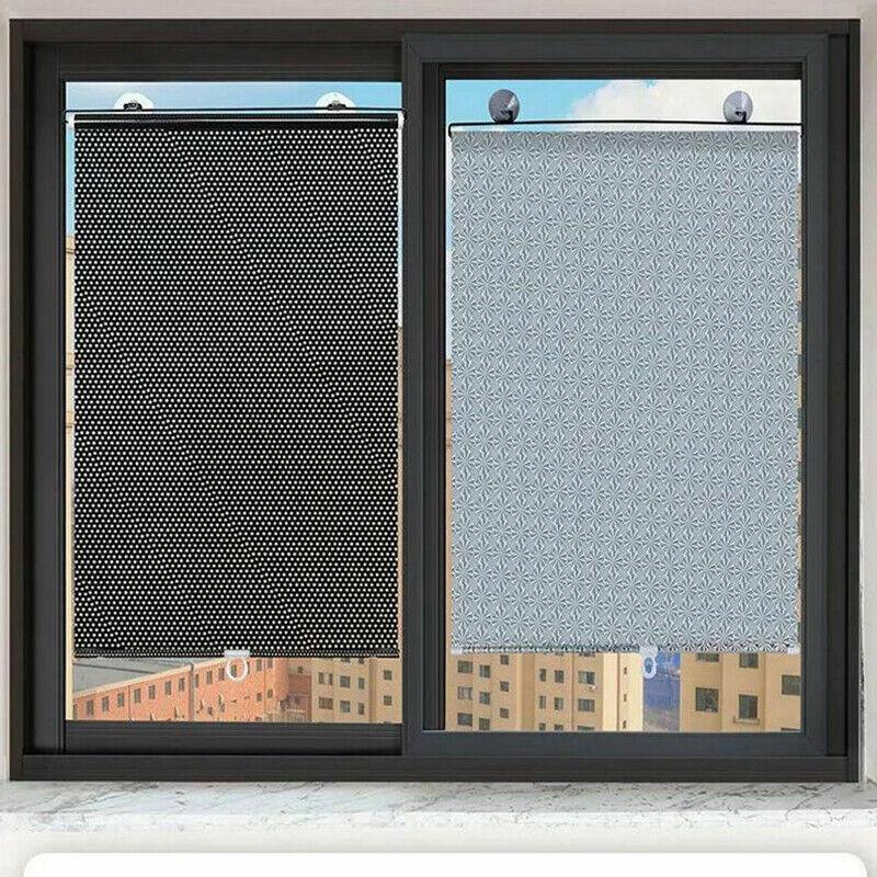 Silver Suction Cup Roller Blind Sunshade for Car and Home Windows - 45 cm x 125 cm - view 4
