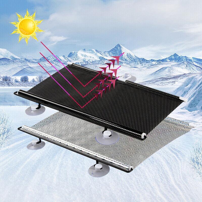 Silver Suction Cup Roller Blind Sunshade for Car and Home Windows - 45 cm x 125 cm - view 5