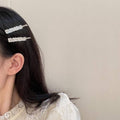 Silver Water Ripple Metal Hair Clip for Everyday and Special Events - view 3