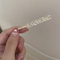 Silver Water Ripple Metal Hair Clip for Everyday and Special Events - view 5