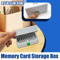 SIM and Memory Card Storage Box Waterproof Shockproof Portable 4.2 x 6.2 x 10.2 cm