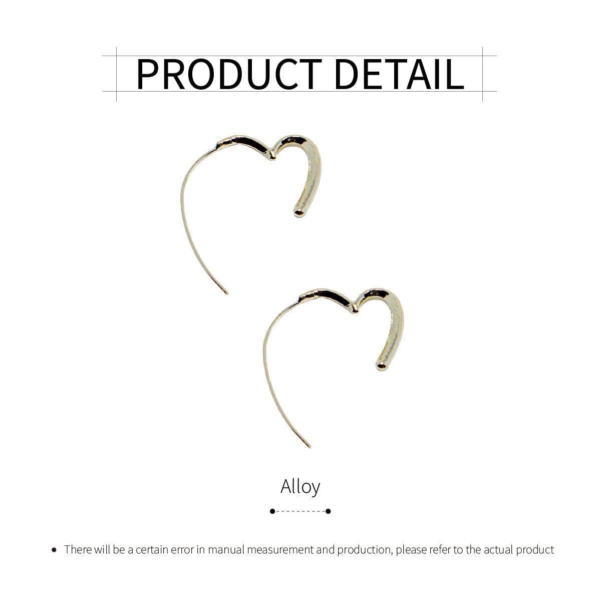 Simple Heart Earrings, Minimalist Polished Studs for Everyday - Silver - view 4