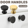 Simple Single Hole Round Cabinet Handle Drawer Pull for Cupboards - Black - view 2