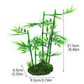 Simulated Bamboo Fish Tank Decoration, Non-Toxic Plastic, 21.5 x 9.5 x 6.5 cm - view 3