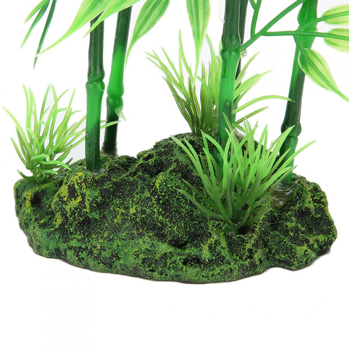Simulated Bamboo Fish Tank Decoration, Non-Toxic Plastic, 21.5 x 9.5 x 6.5 cm - view 5