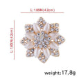 Simulated Pearl Brooch with Rhinestone Detail - Style 07010 - view 4