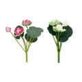 Simulation Lotus Flower Water Lily Decor, Pack of 2 - White - view 3