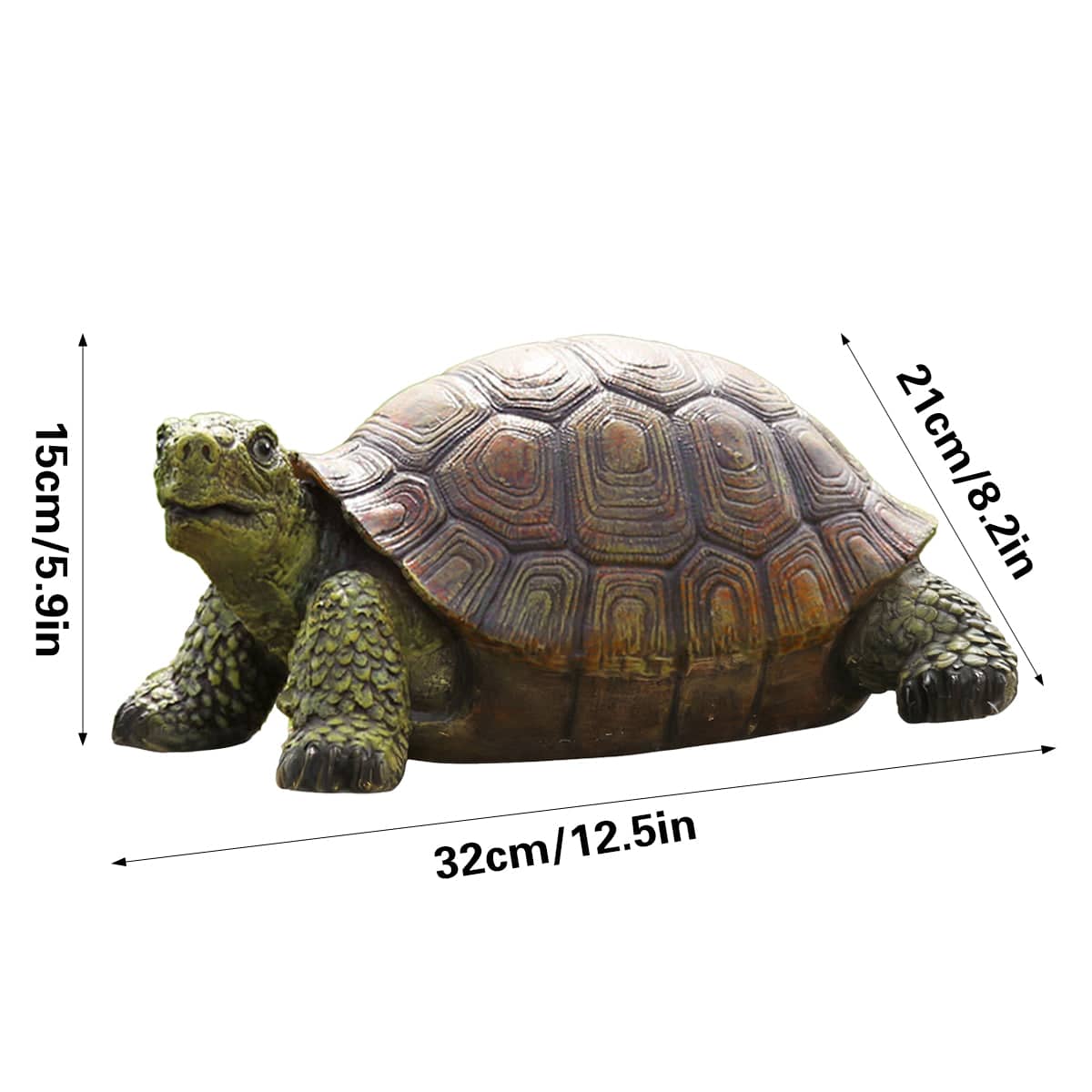 Simulation Turtle Ornament Resin Garden Decor for Indoor and Outdoor Use - view 3