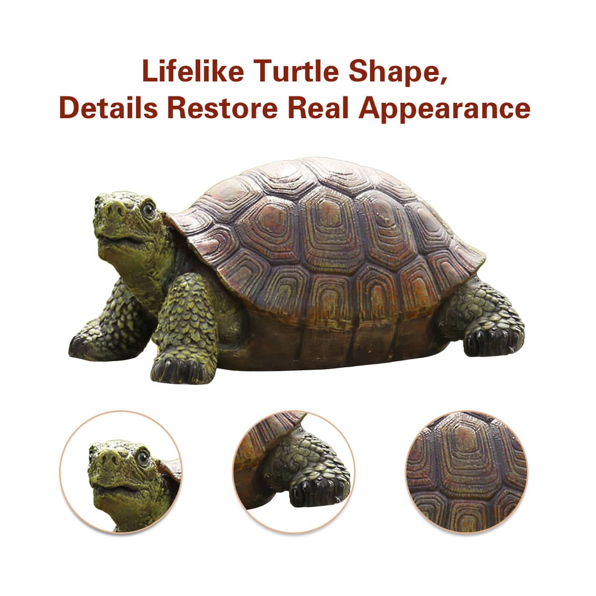 Simulation Turtle Ornament Resin Garden Decor for Indoor and Outdoor Use - view 5
