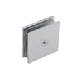Single Hole Square Shower Glass Clip for Partitions - Chrome