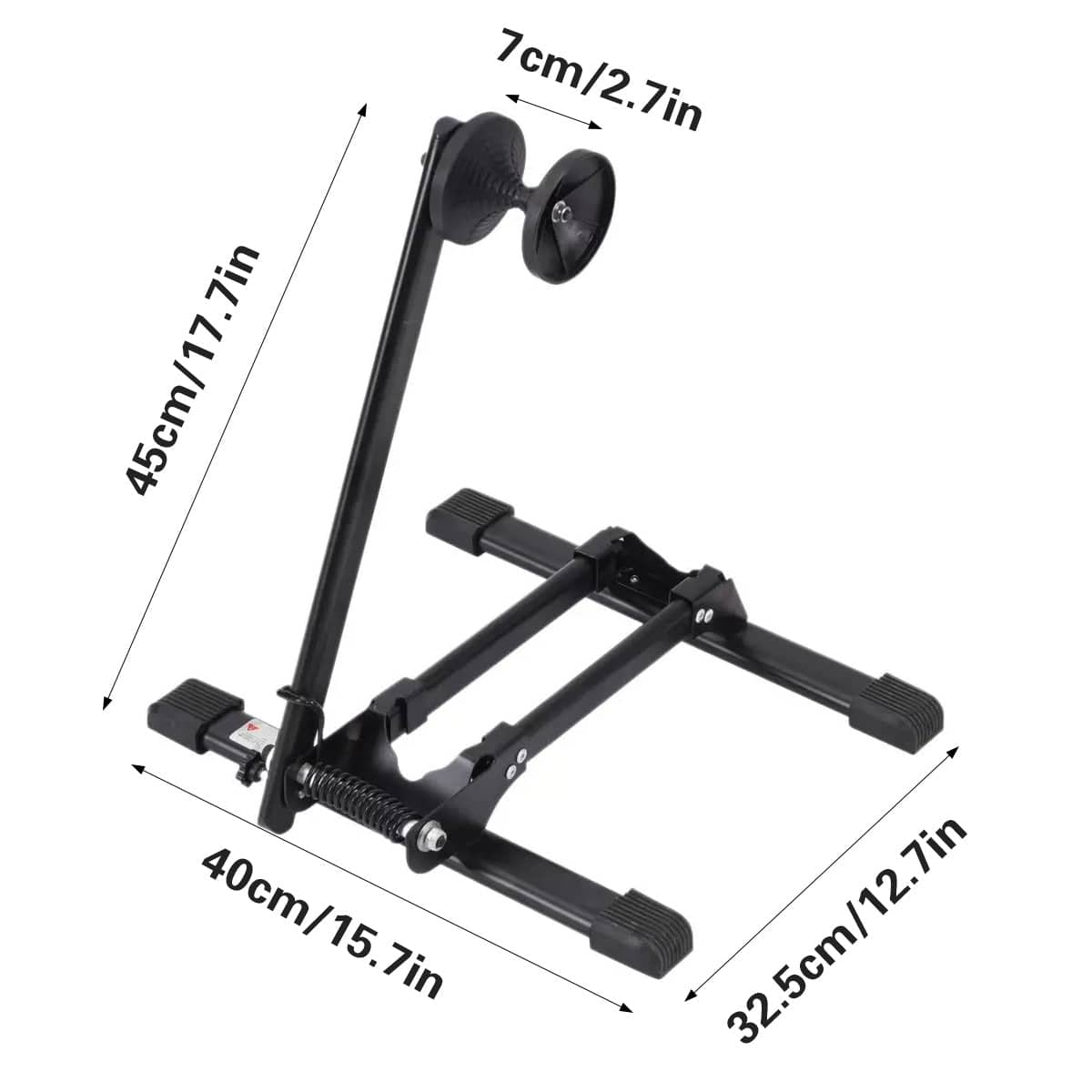 Single Pole Fold Bike Parking Rack Portable Floor Stand for Road Bikes - view 3