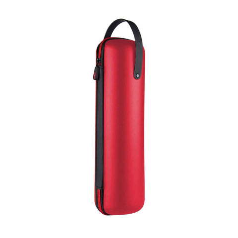 Single Wine Bottle Bag Tote Carrier Gift Bag with Handle for Red Wine Champagne - Red