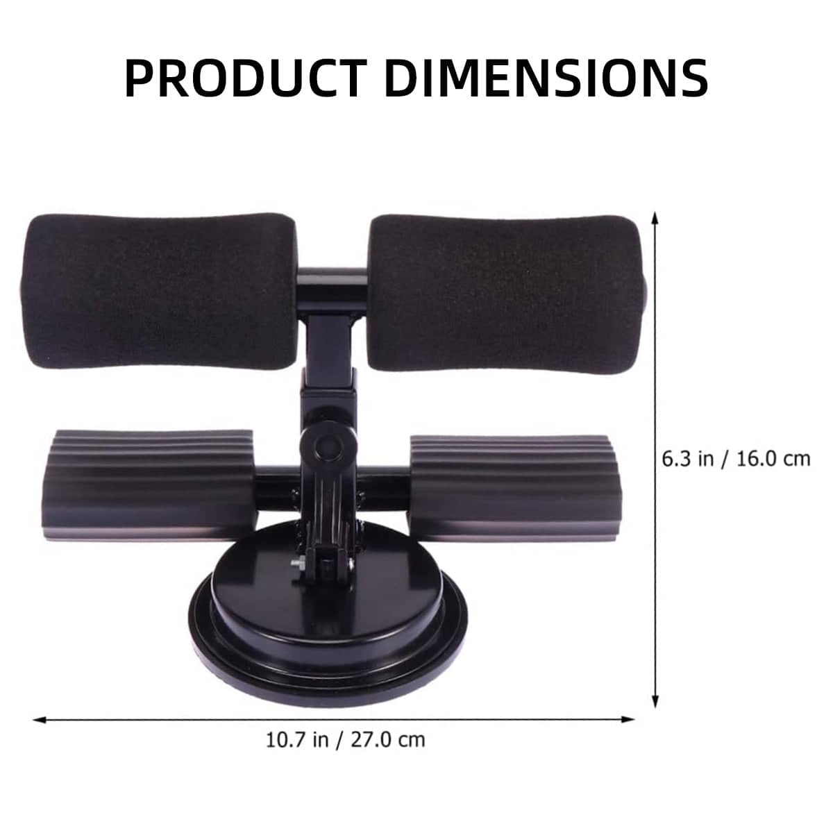 Sit up Assistant Device with Foot Support and Suction Cups for Home Gym - view 3