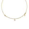 Six-Pointed Star Pendant Necklace with Pearl Accents for Women, Gold Tone - view 2