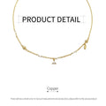 Six-Pointed Star Pendant Necklace with Pearl Accents for Women, Gold Tone - view 3